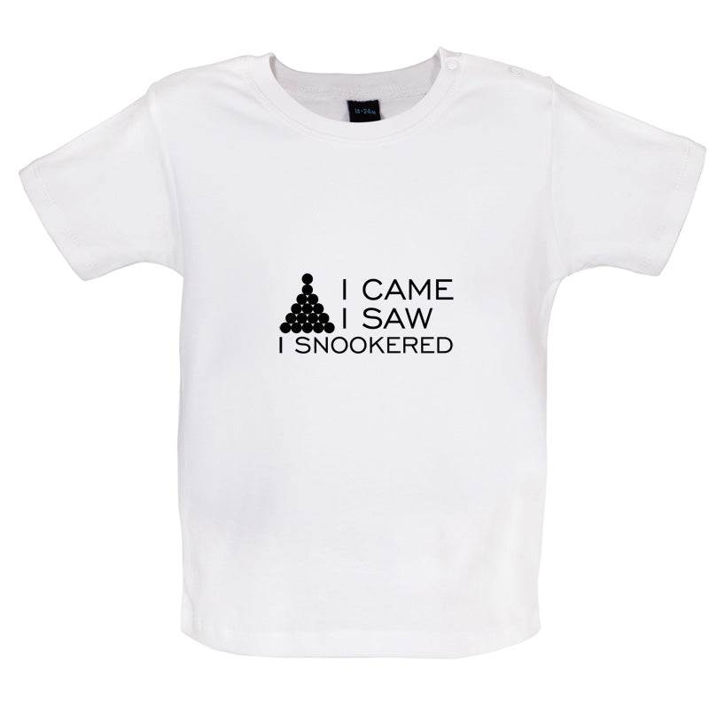 I Came I Saw I Snookered Baby T Shirt