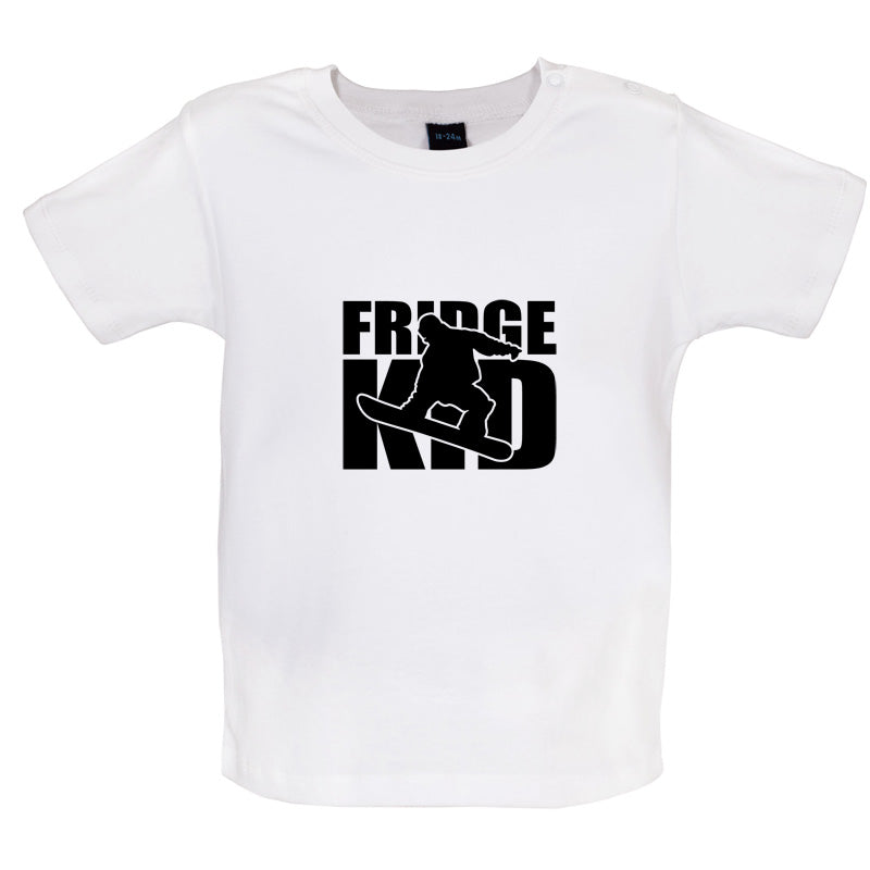 Fridge Kids Snowboard Baby T Shirt