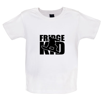 Fridge Kids Snowboard Baby T Shirt