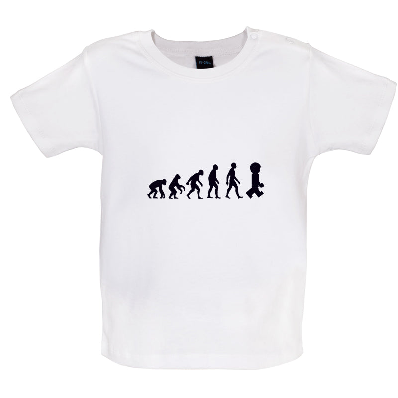 Evolution Of Man Master Builder Baby T Shirt