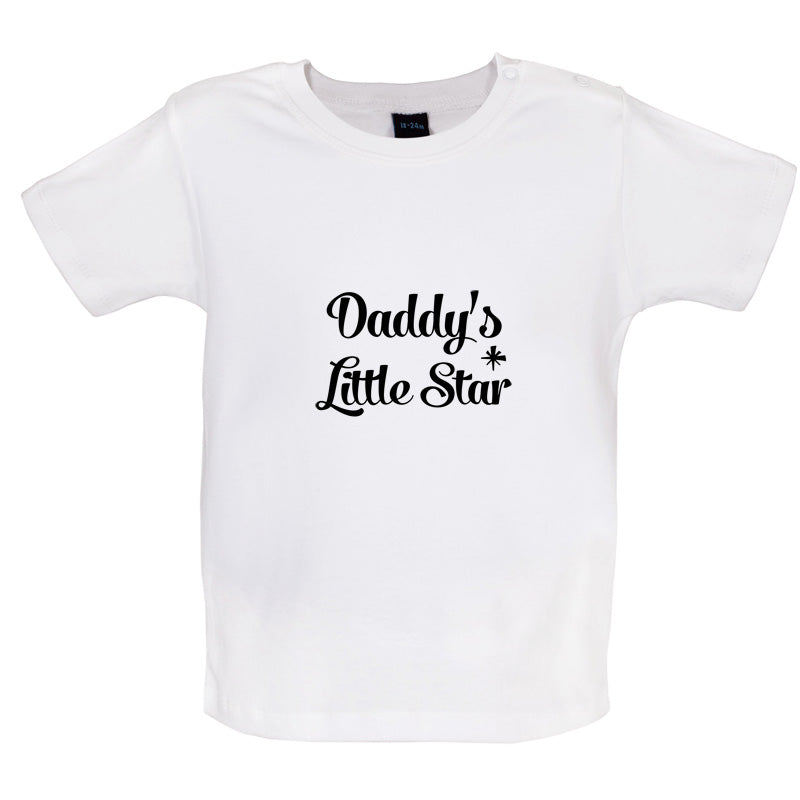 Daddy's Little Star Baby T Shirt