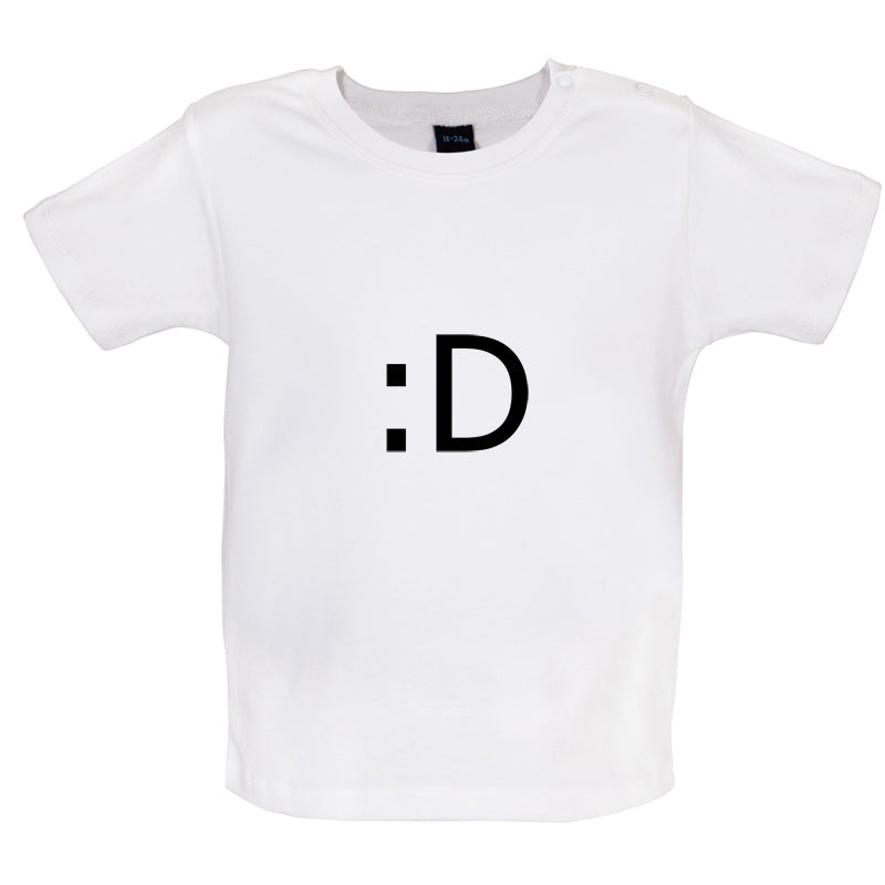 Grin Smiley Baby T Shirt