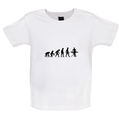 Evolution Of Man Ironing Baby T Shirt