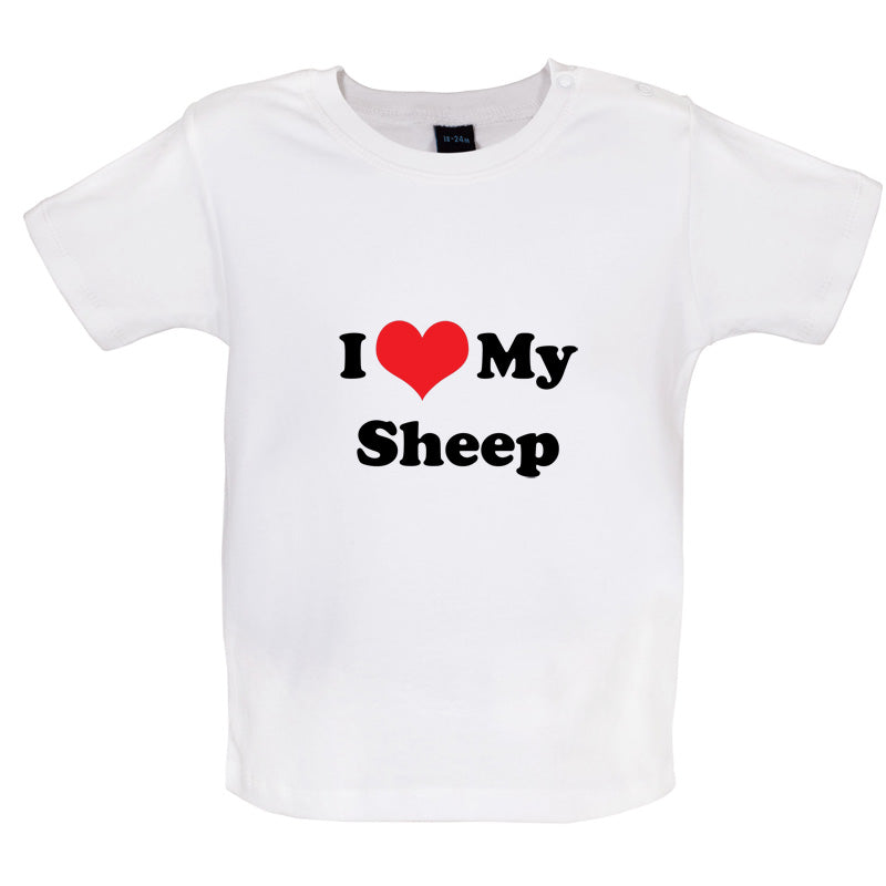 I Love My Sheep Baby T Shirt