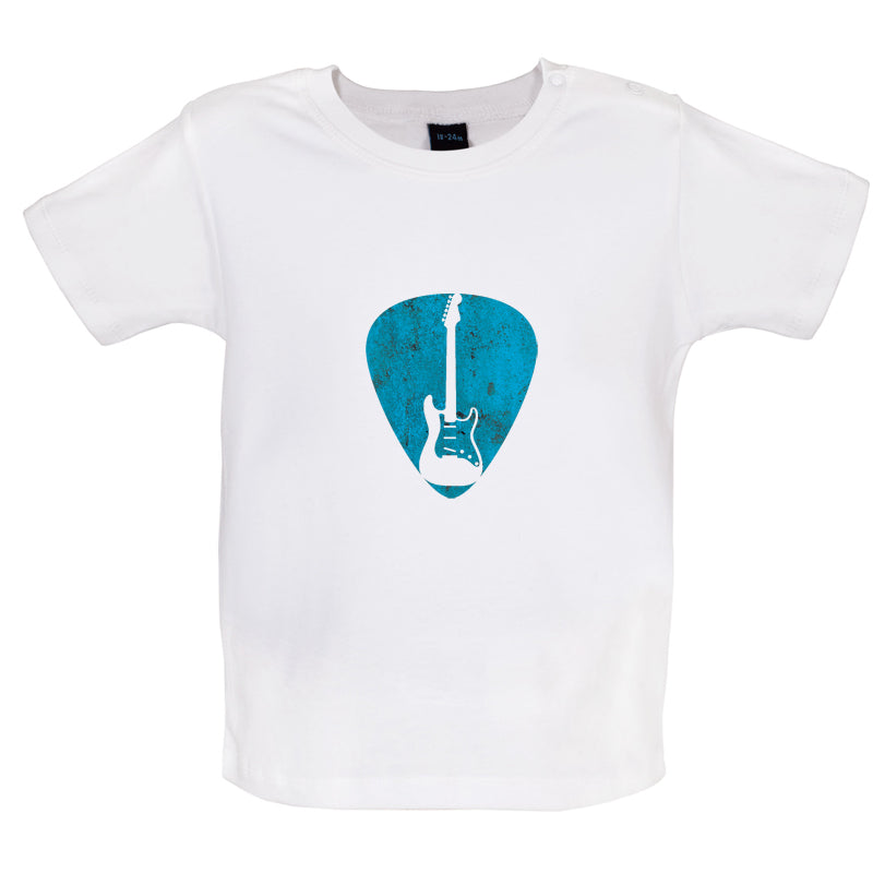 Guitar Pick Full Silhouette Baby T Shirt