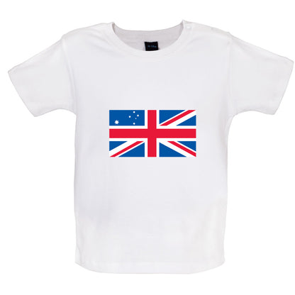 Australian Union Jack Flag Baby T Shirt