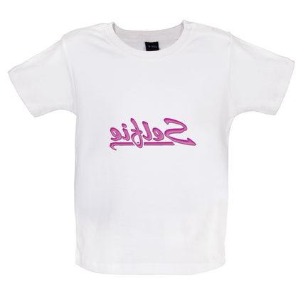 Selfie Backwards Baby T Shirt