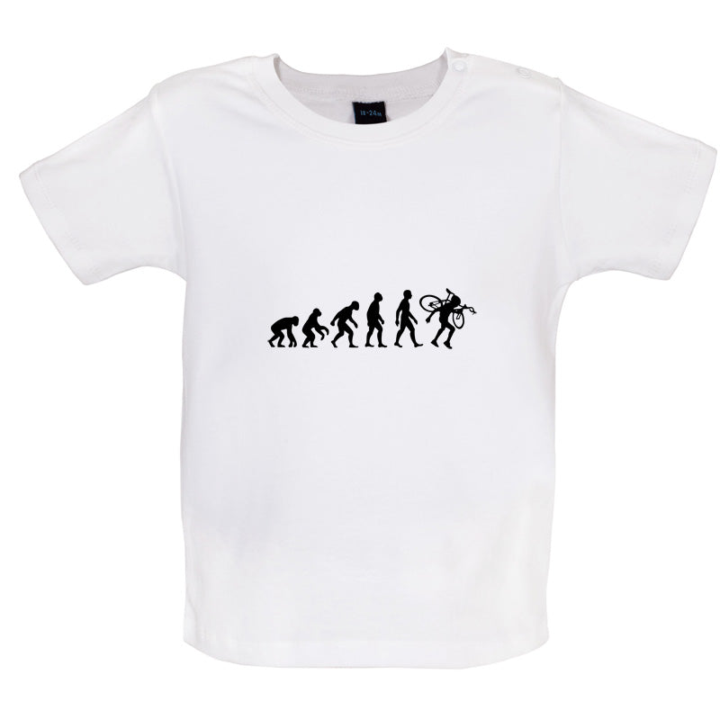 Evolution Of Man Cyclo-cross Baby T Shirt