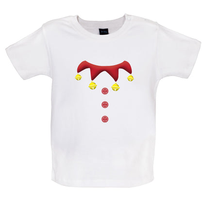 Christmas Elf Suit Baby T Shirt