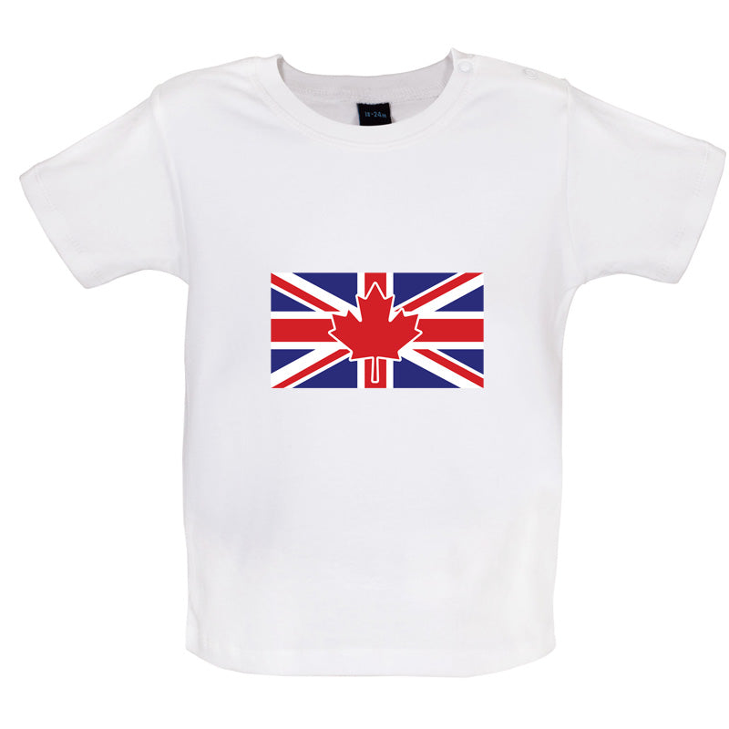 Canadian Union Jack Flag Baby T Shirt