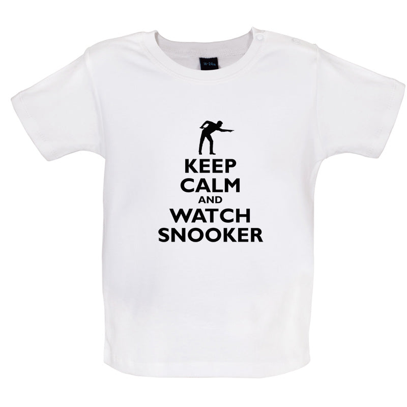Keep Calm and Watch Snooker Baby T Shirt