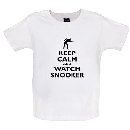 Keep Calm and Watch Snooker Baby T Shirt
