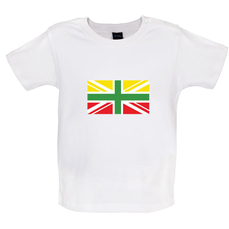 Lithuanian Union Jack Baby T Shirt