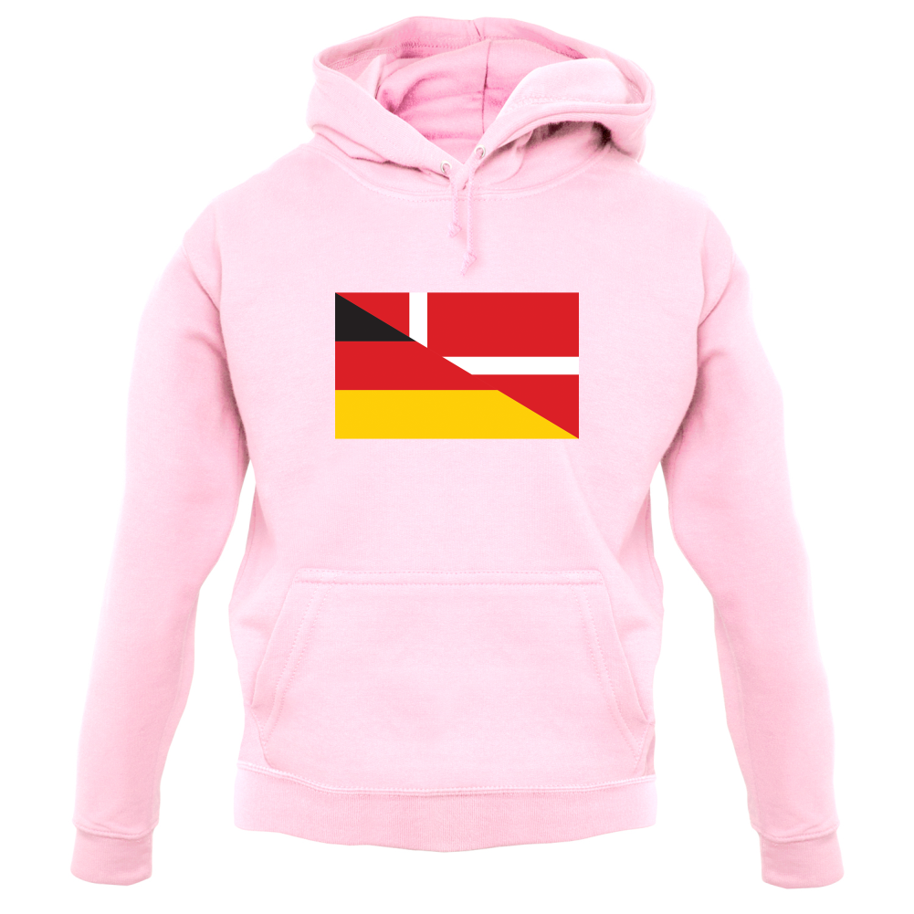 Half German Half Danish Flag T Shirt