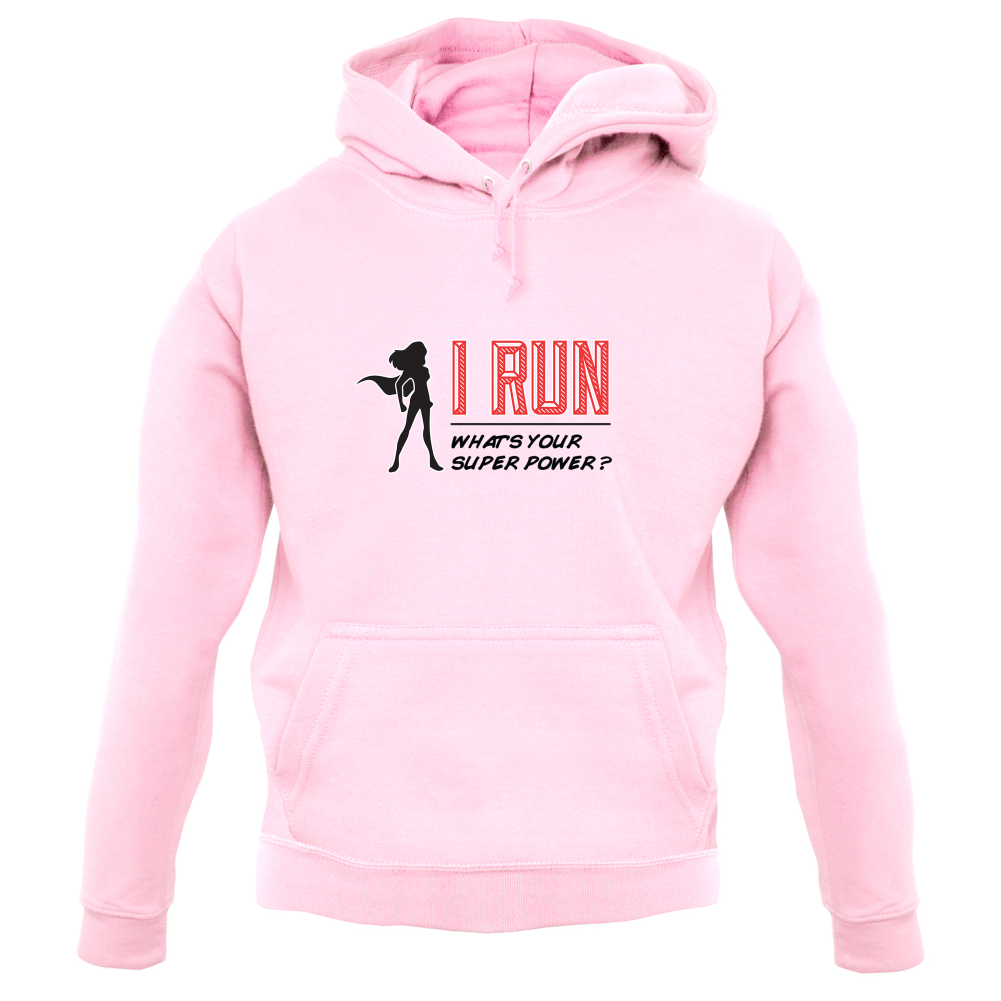 I Run Whats Your Super Power FEMALE Design T Shirt