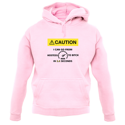 Caution I Can Go From Hostess To Bitch T Shirt