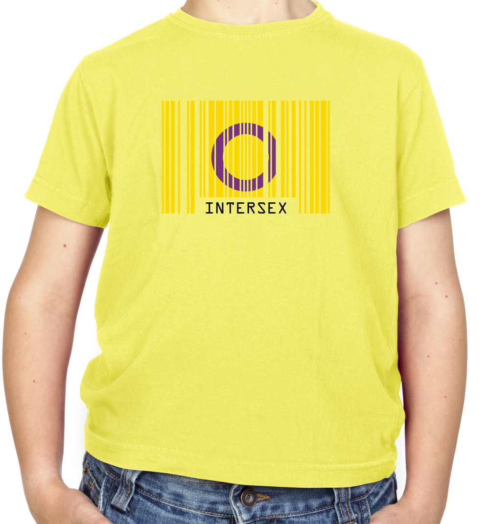 LGBT Barcode Flags - Intersex Kids T Shirt