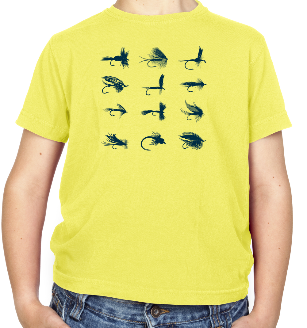 fly Fishing Flies Kids T Shirt