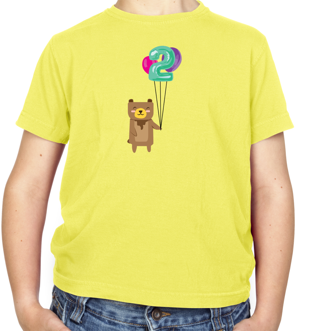 2nd Birthday Bear Kids T Shirt