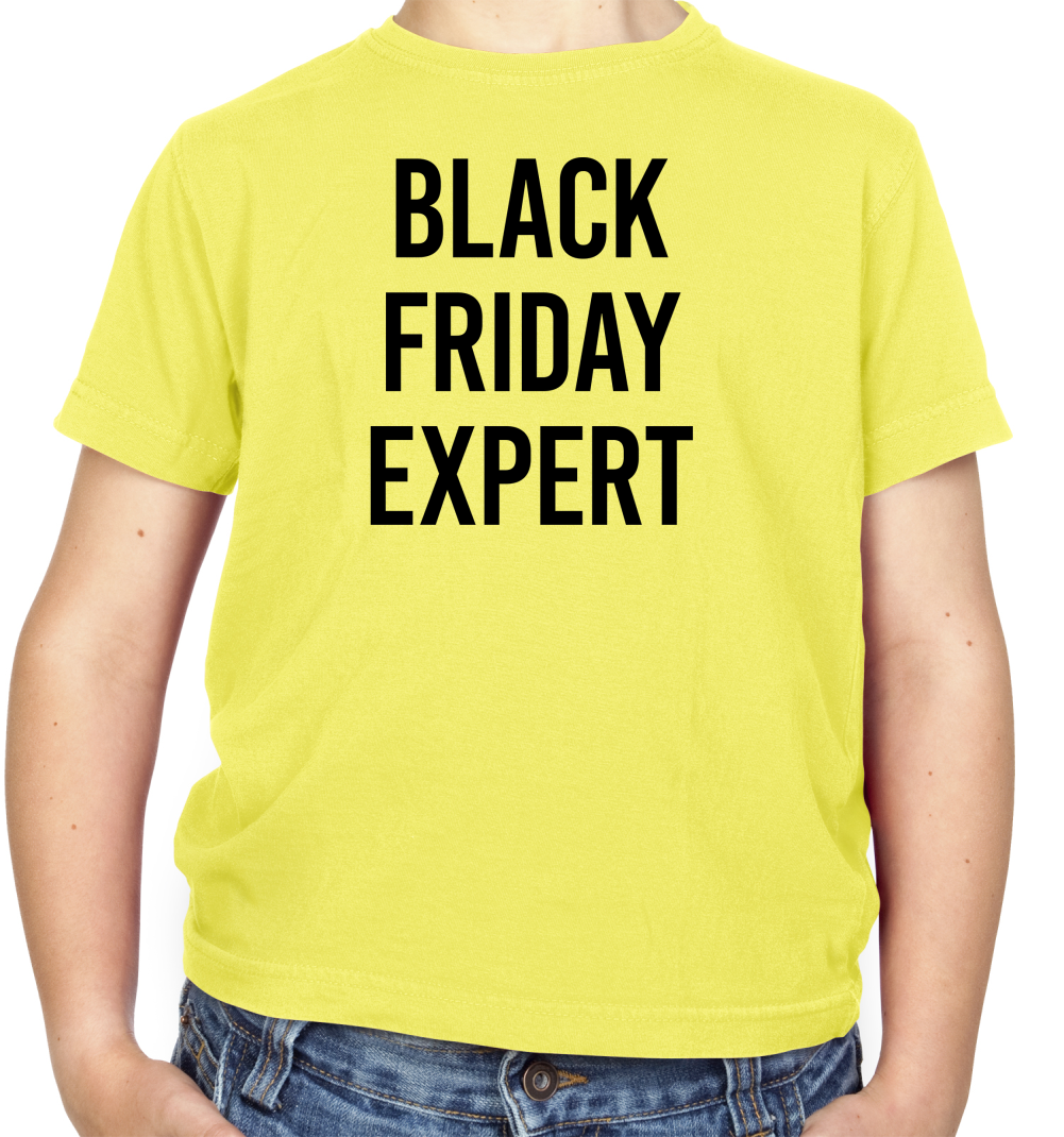 Black Friday Expert Kids T Shirt