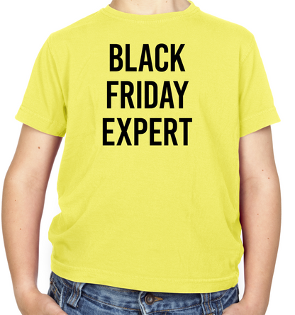 Black Friday Expert Kids T Shirt