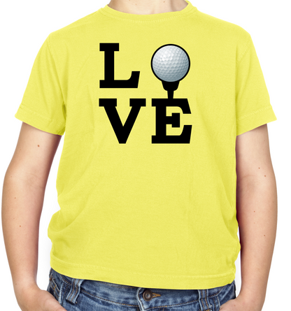 Love Golf Kids T Shirt