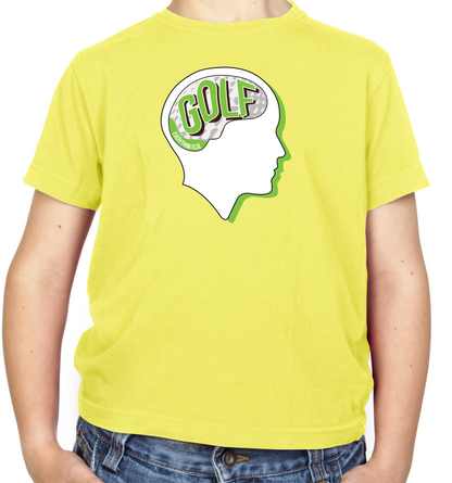 I Thiink About Golf Kids T Shirt