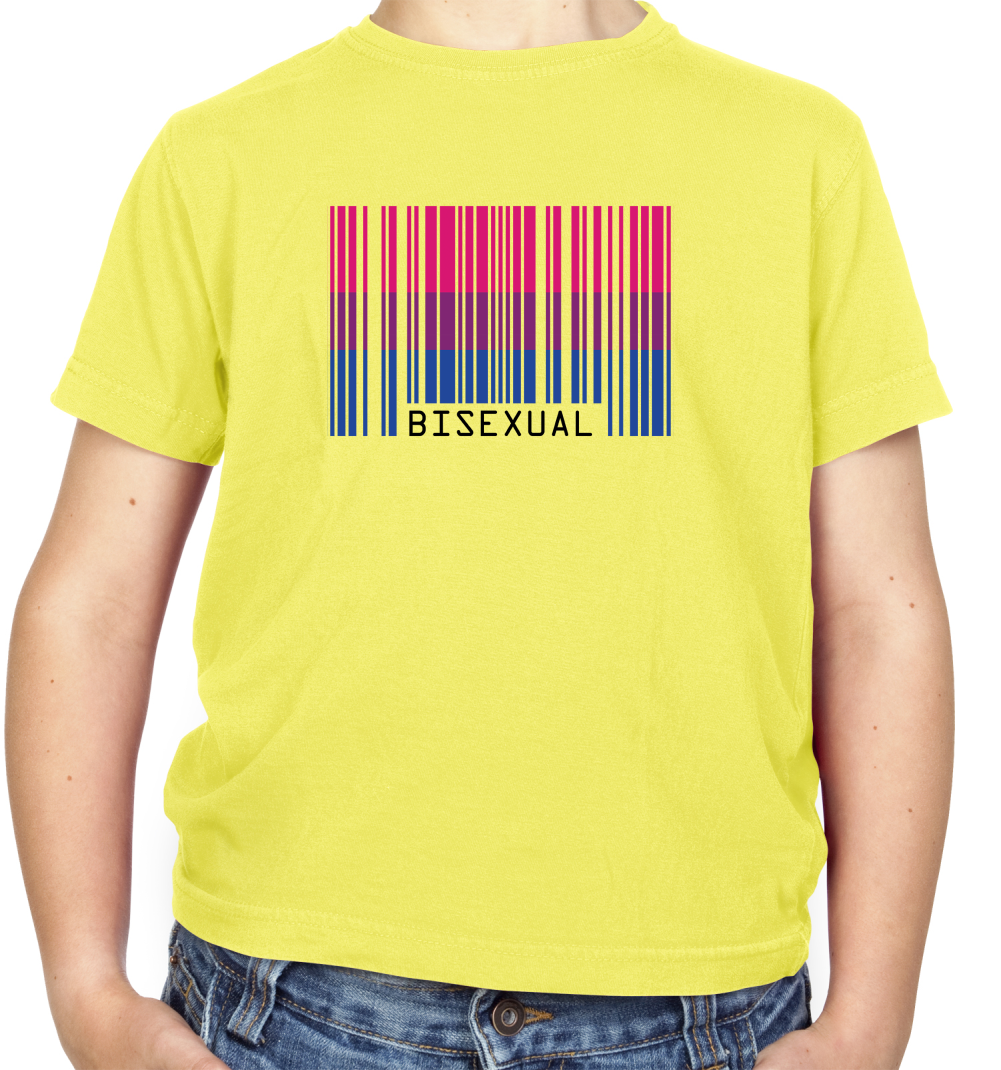 LGBT Barcode Flags - Bisexual Kids T Shirt