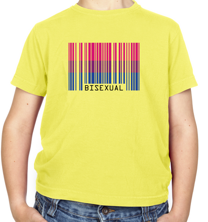 LGBT Barcode Flags - Bisexual Kids T Shirt