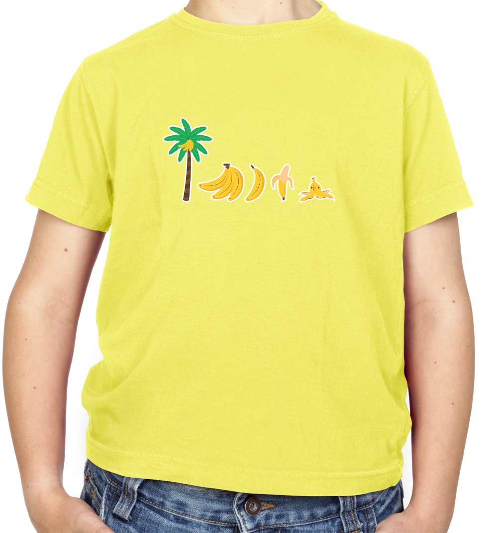Evolution Of Banana Kids T Shirt