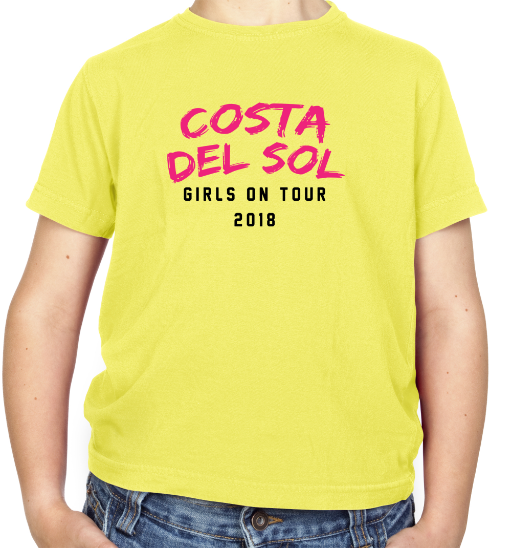 Girls On Tour Costa Del Sol Kids T Shirt