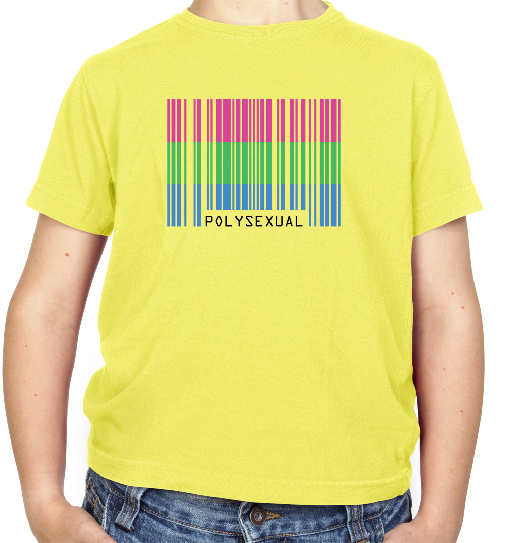 LGBT Barcode Flags - PolySexual Kids T Shirt