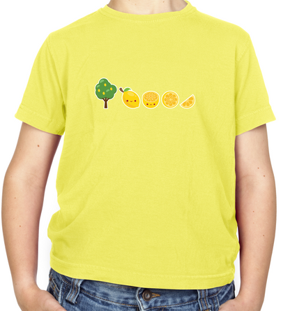 Evolution Of Lemon Kids T Shirt