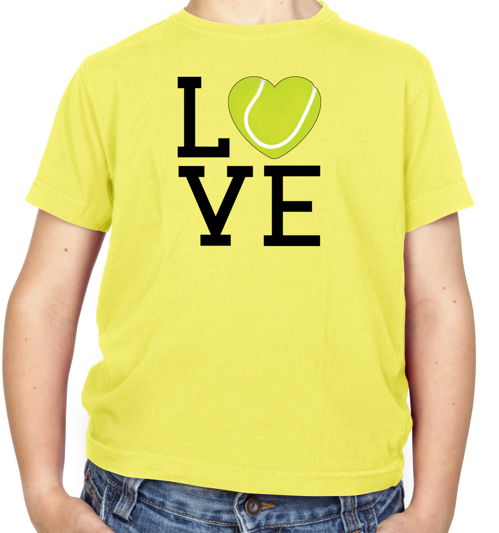 I Love Tennis Kids T Shirt