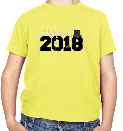 Welcome 2018 Kids T Shirt