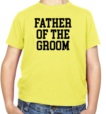 Father Of The Groom Kids T Shirt