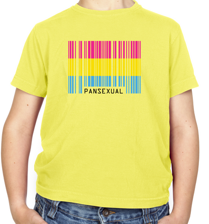 LGBT Barcode Flags - Pan Sexual Kids T Shirt
