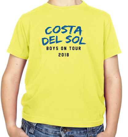 Boys On Tour Costa Del Sol Kids T Shirt