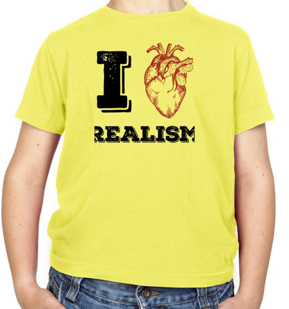 I Heart Realism Kids T Shirt