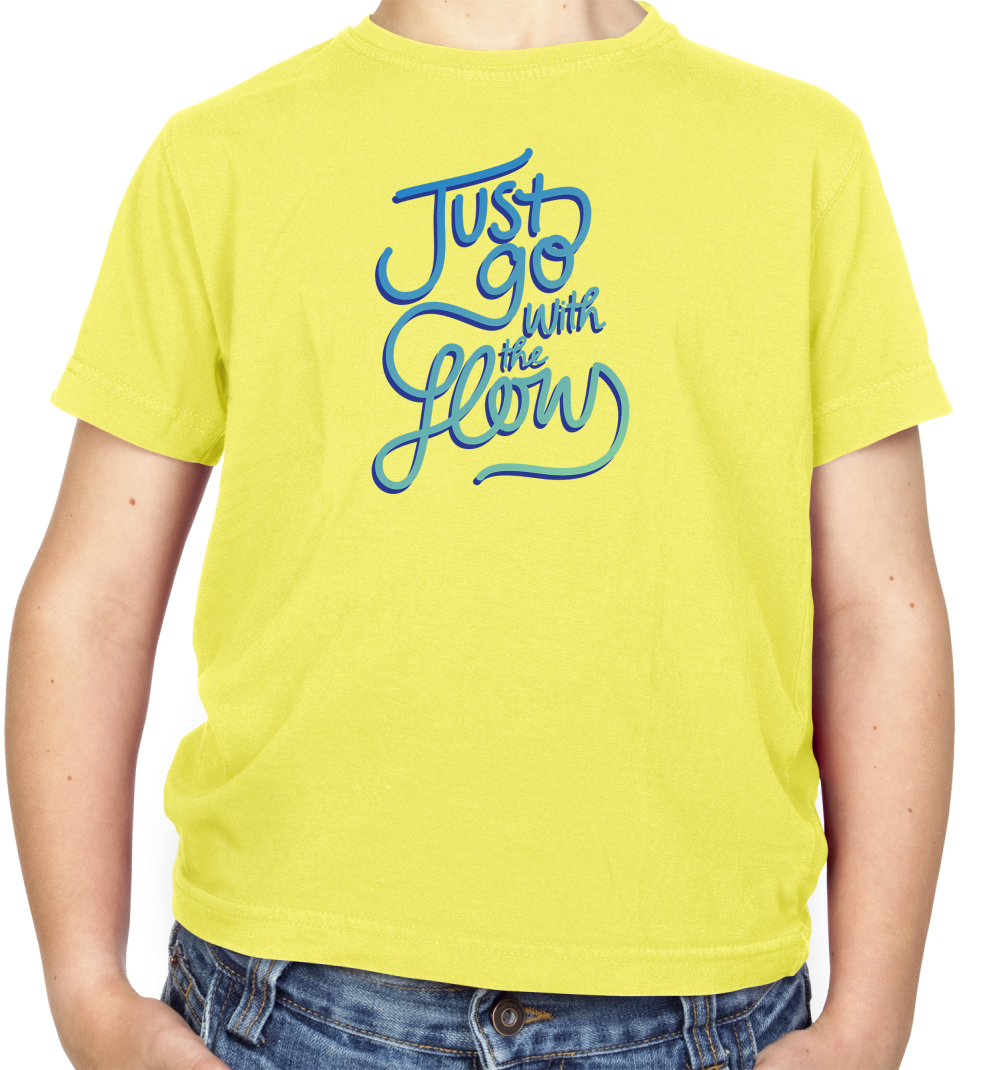 Just Go With The Flow Kids T Shirt