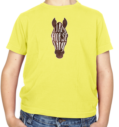 Crazy Horse Lady Kids T Shirt