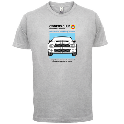 Car Owners Manual Mustang Mustang T Shirt