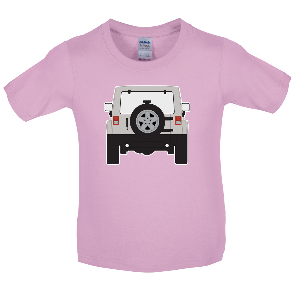 JW Rear Hyper Grey Stone Kids T Shirt