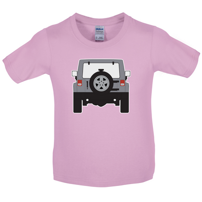 JW Rear Hyper Silver Kids T Shirt