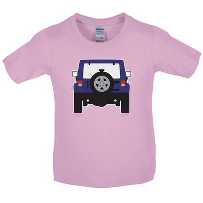 JW Rear Hyper Purple Kids T Shirt
