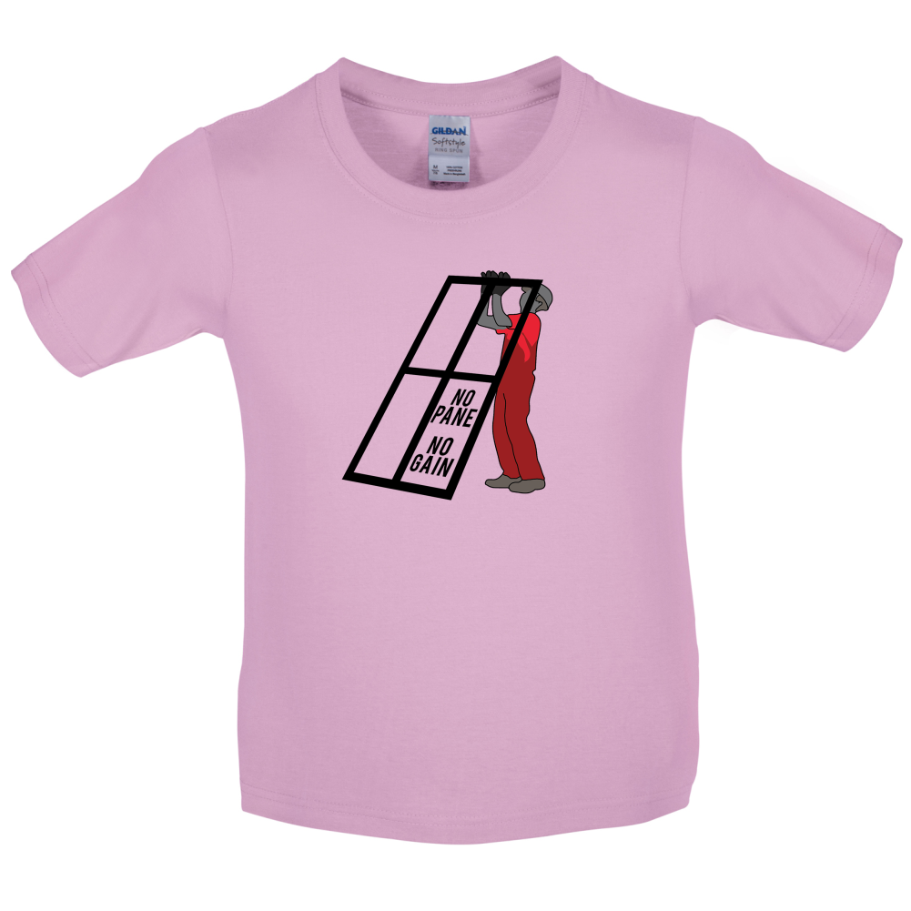 No Pane No Gain Kids T Shirt