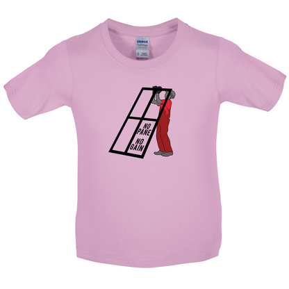 No Pane No Gain Kids T Shirt