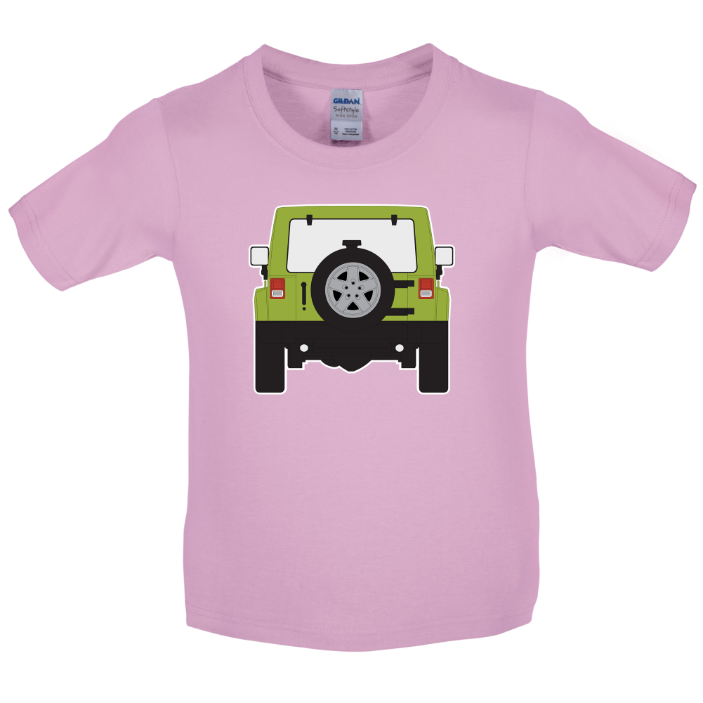JW Rear Hyper Green Kids T Shirt