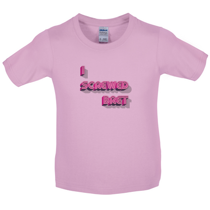 I Screwed Bret Kids T Shirt