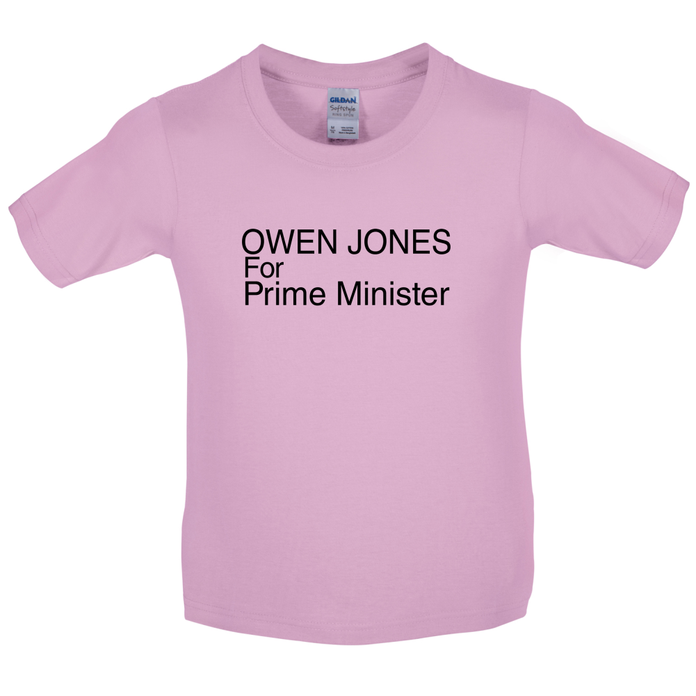 Owen Jones for Prime Minister Kids T Shirt